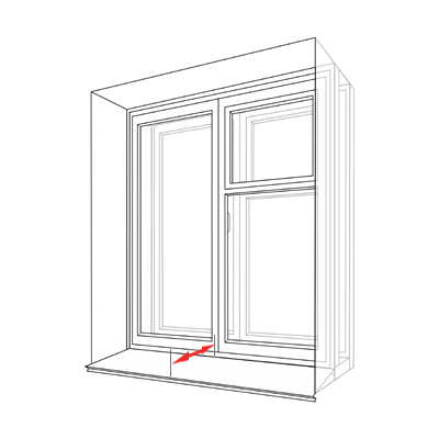 Как замерить окно. Шаг №6