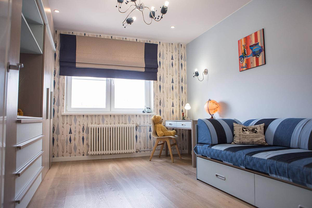 Экологичный тканевый потолок в подростковой комнате